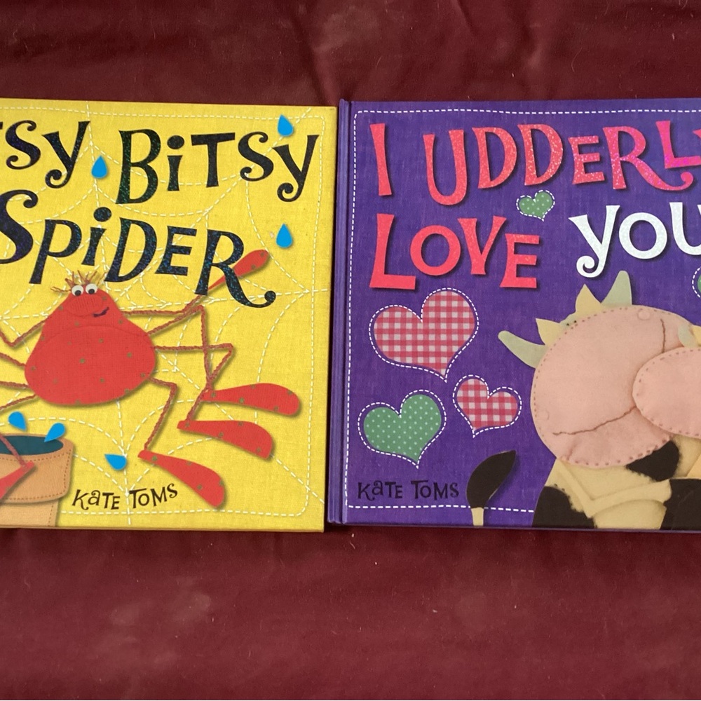 Itsy Bitsy Spider & I udderly Love you Children’s Hardback Books By Kate Toms